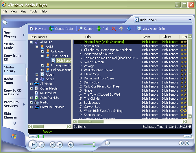 Windows Media Player 9
